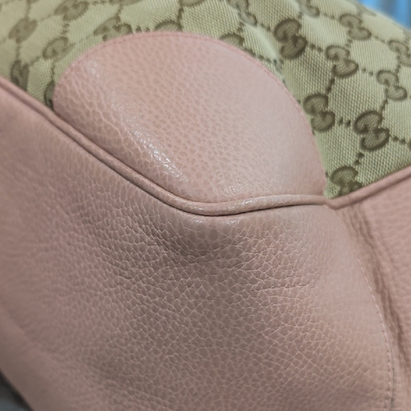 Gucci Pink and Beige Signature Tote - Picture 7 of 16